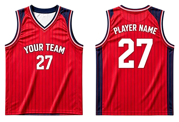 Custom Stylish Pinstripe Unisex Basketball Team Jerseys